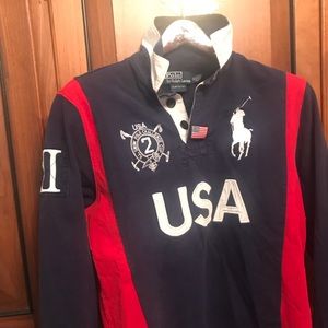One of a kind USA Ralph Lauren long sleeve polo